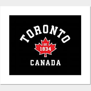 Toronto Canada Canadian Flag Maple Leaf Posters and Art